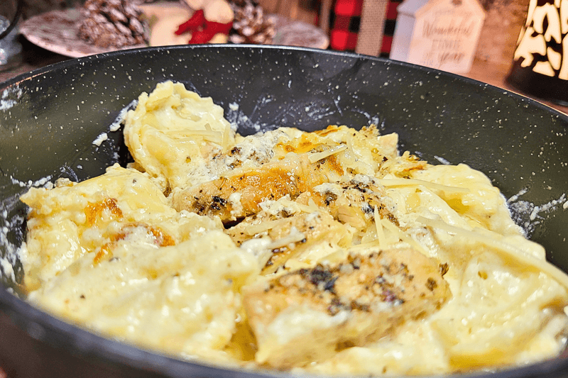 Cheese Ravioli With Alfredo Sauce