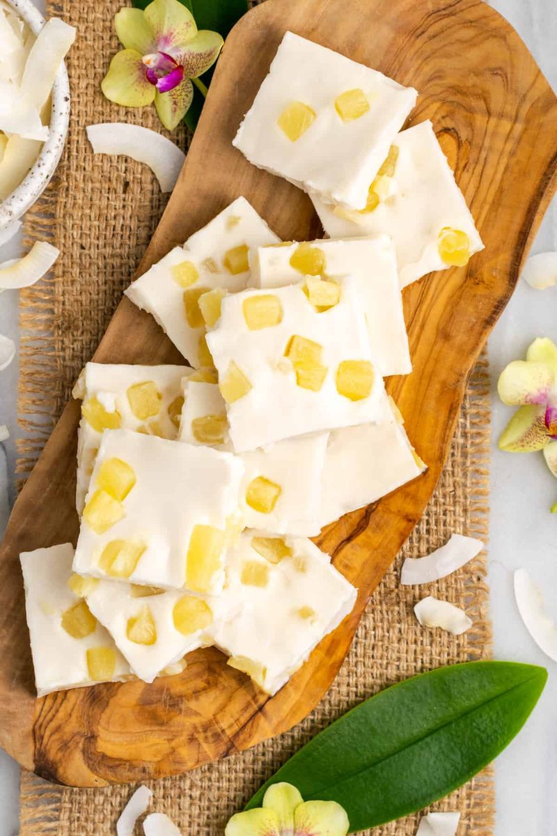 Creamy Coconut Milk Jello Squares