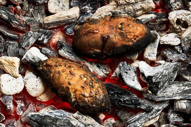 Ember-Roasted Sweet Potatoes