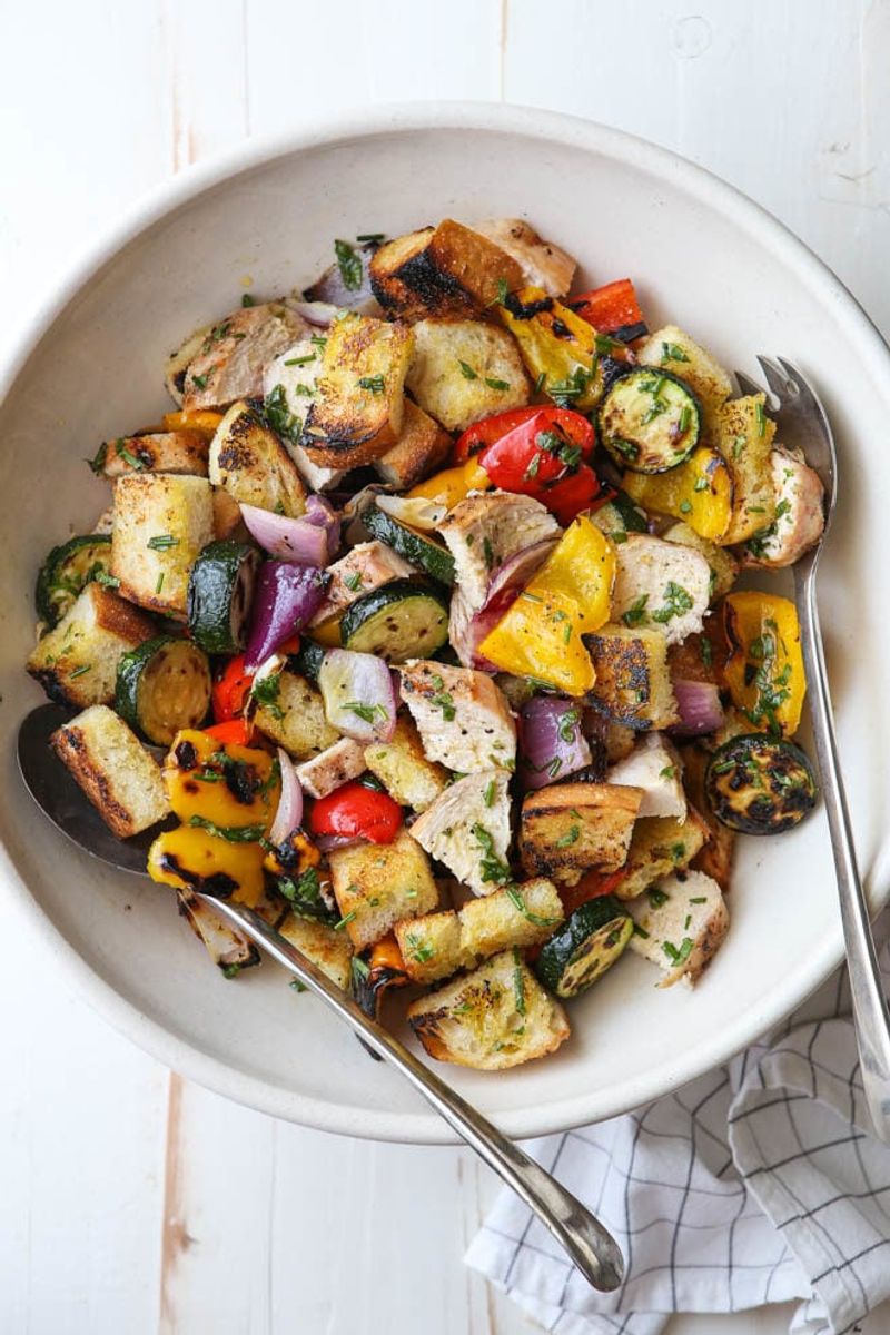 Grilled Summer Vegetable Panzanella