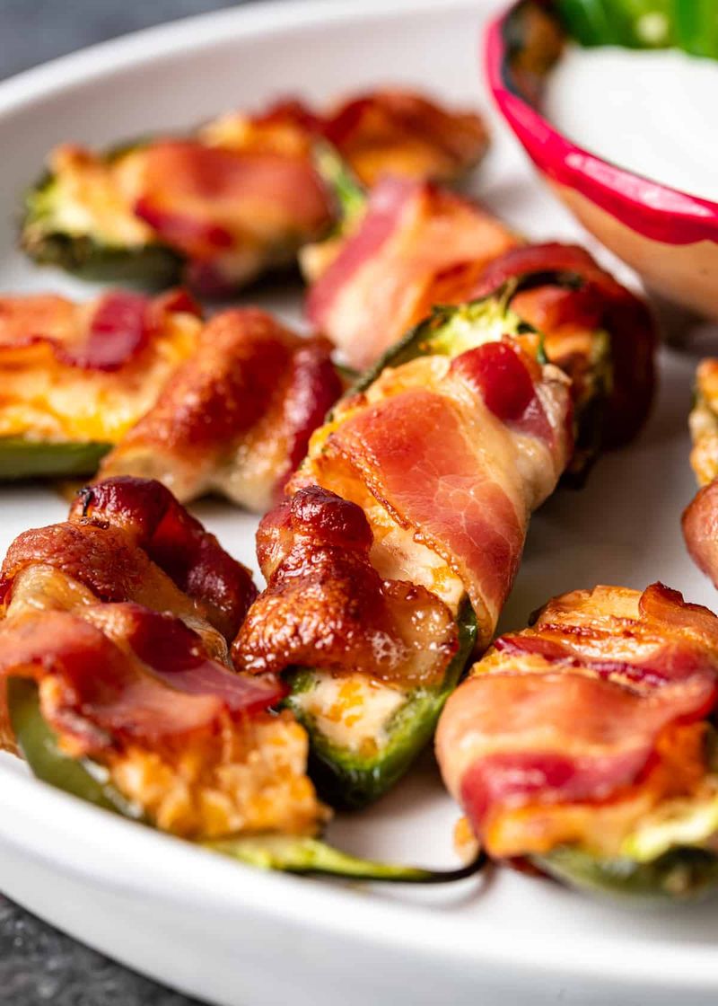 Bacon-Wrapped Jalapeño Poppers
