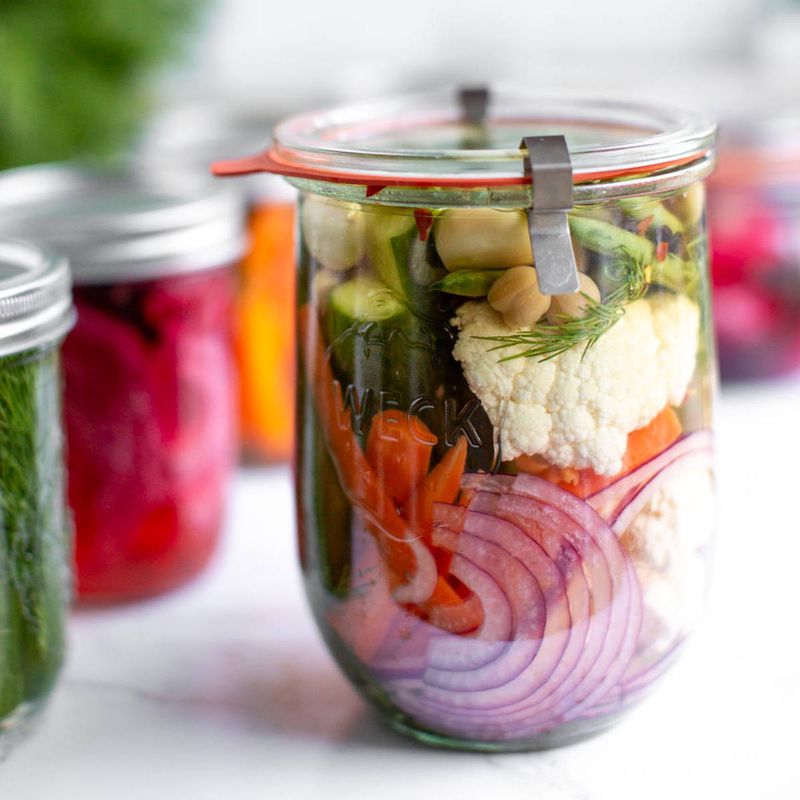 Marinated Vegetable Jars