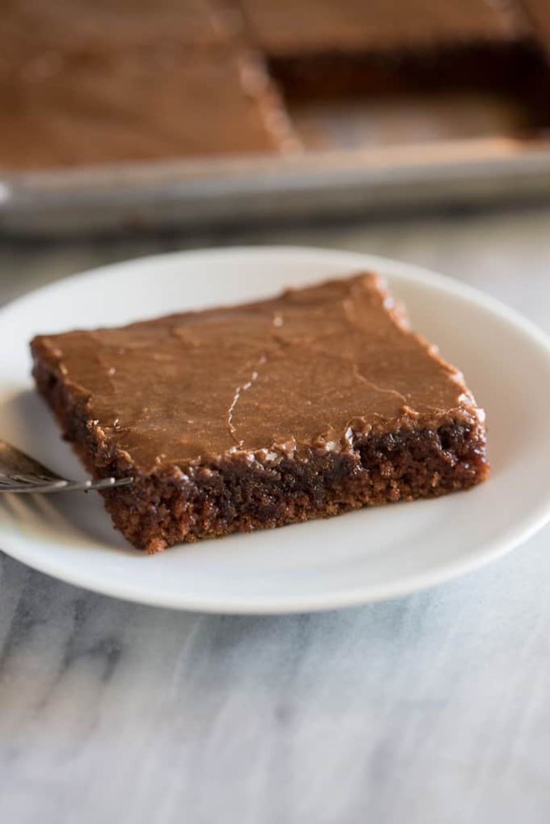 Texas Sheet Cake With Fudge Icing