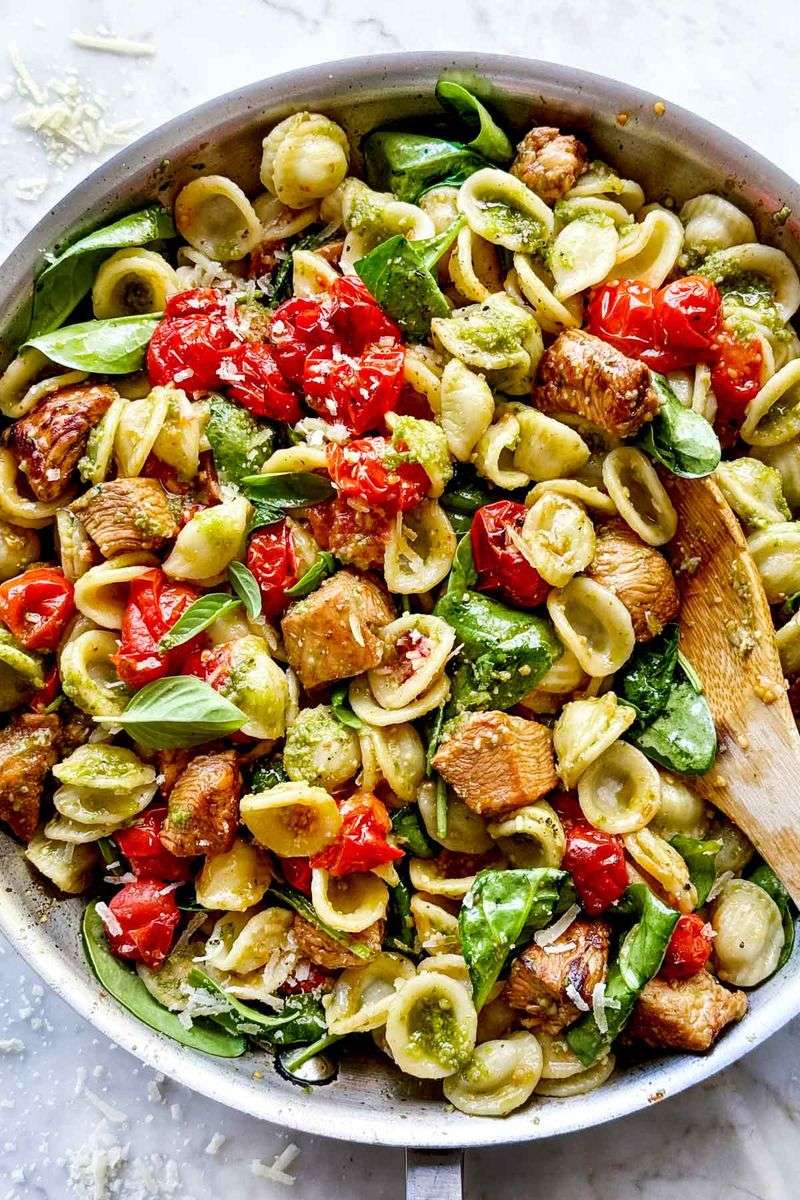 Pesto Chicken Orecchiette