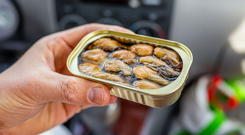 Oysters In Water