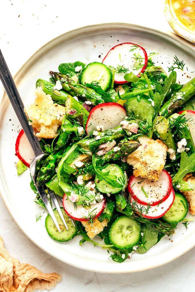 Spring Panzanella Salad