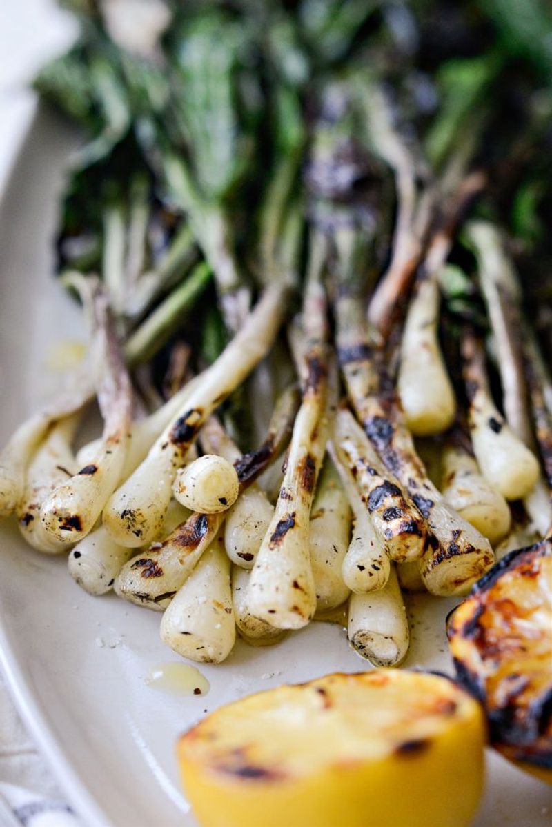 Grilled Ramp And Mushroom Magic