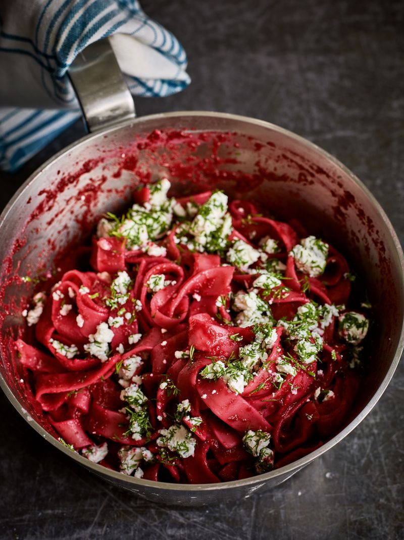 Beet And Feta Penne