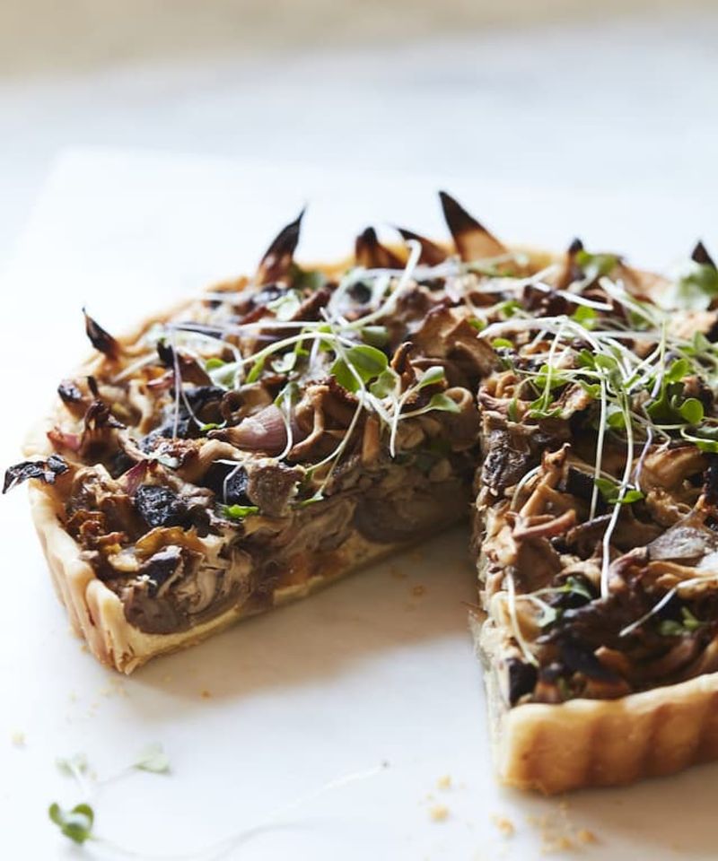 Wild Mushroom And Goat Cheese Tart
