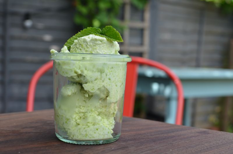 Pea And Mint Ice Cream