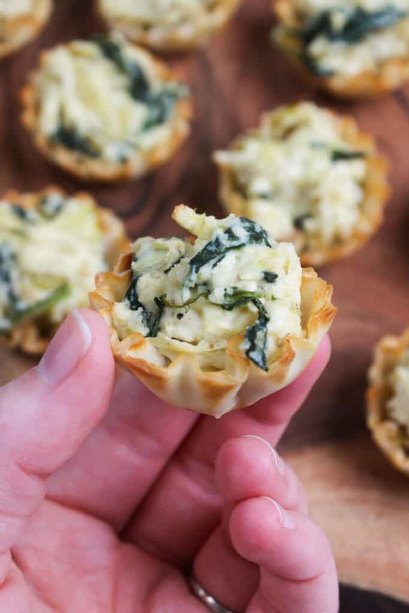 Spinach Artichoke Dip Bites