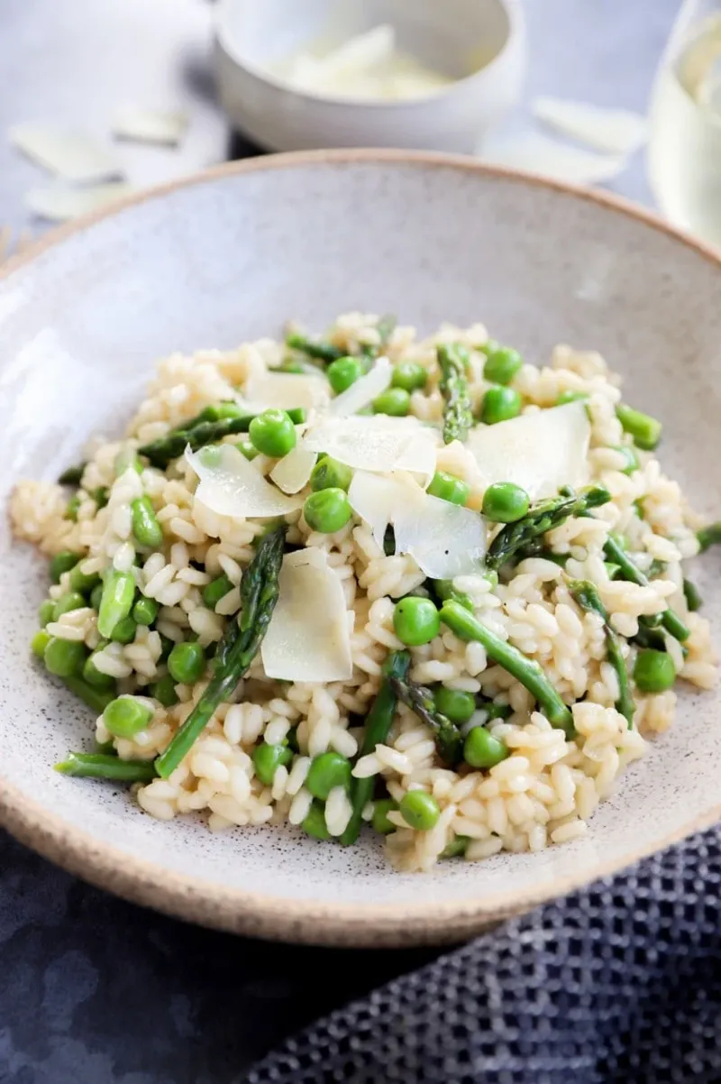 Asparagus And Pea Risotto