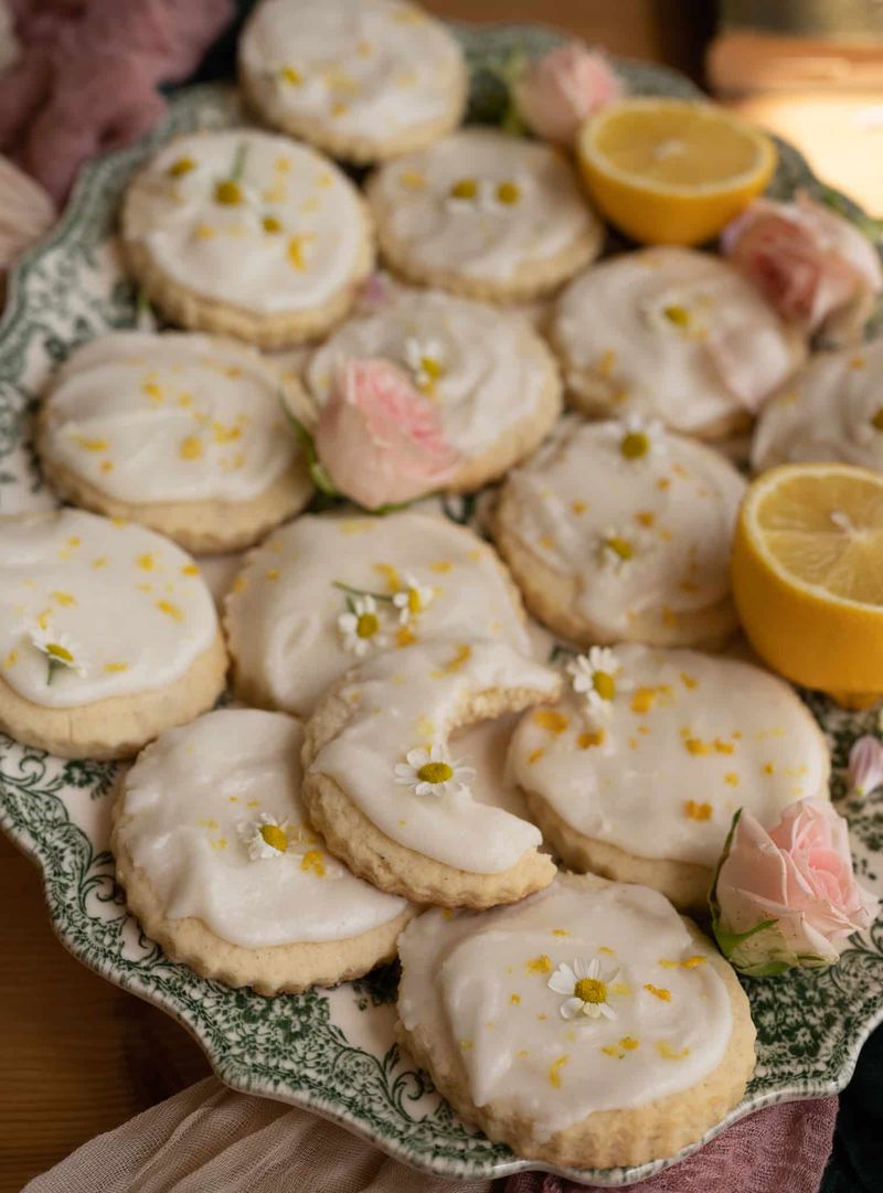 Chamomile Shortbread Cookies