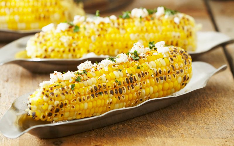Grilled Corn On The Cob With Lime Butter
