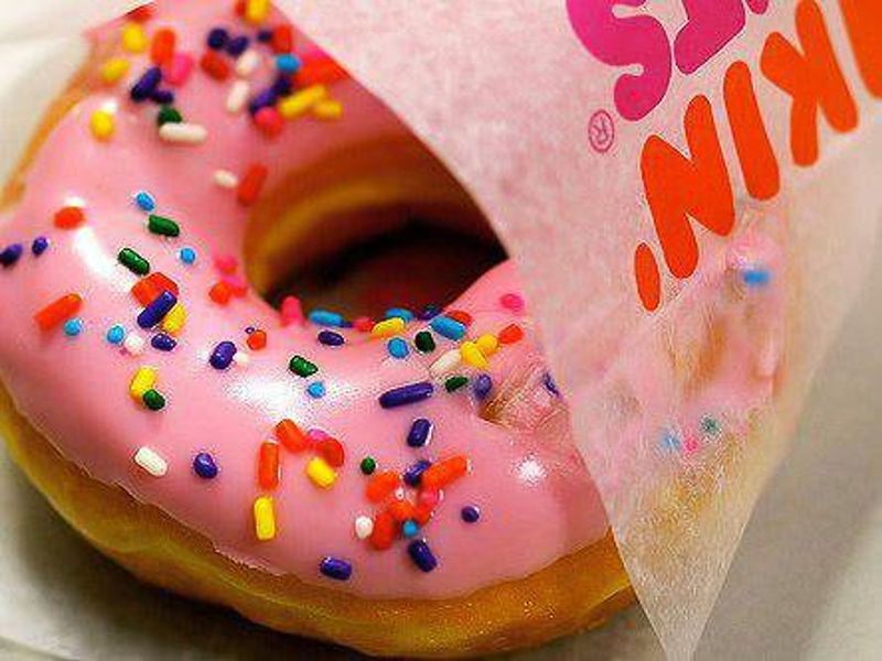 Dunkin' Donuts Strawberry Frosted Donut