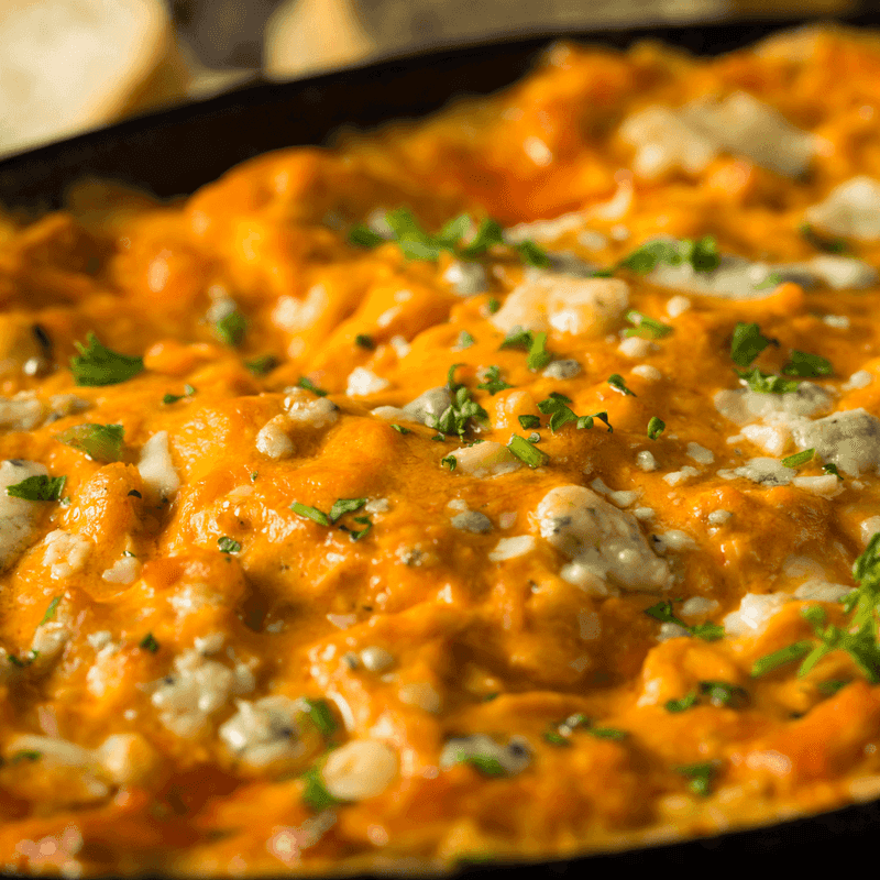 Home Of The Brave Buffalo Chicken Dip