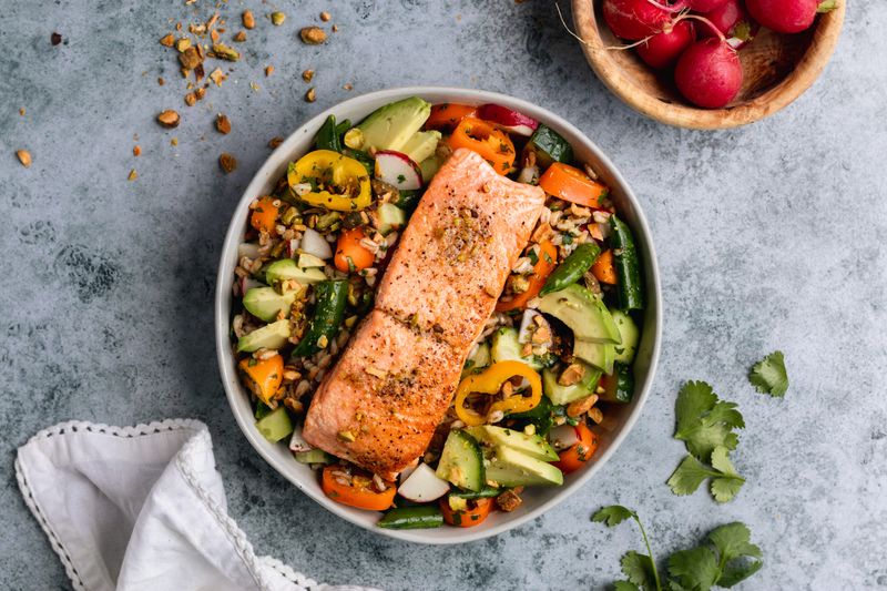 Energy-Restoring Salmon Bowl