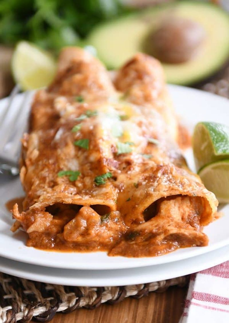 Overcooked Chicken Enchiladas