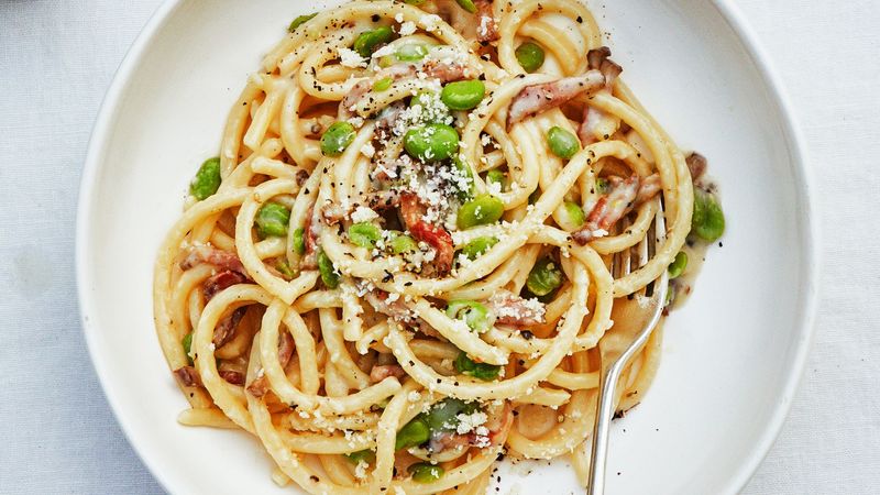 Fava Bean Carbonara