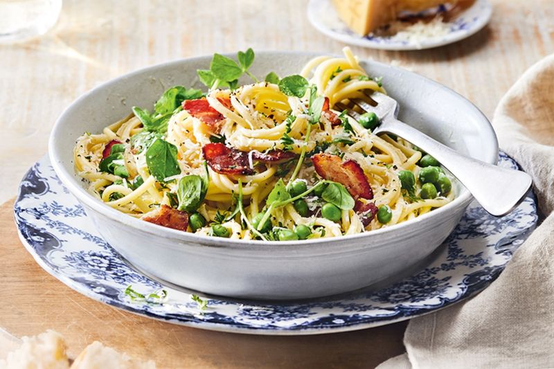 Spring Pea Carbonara