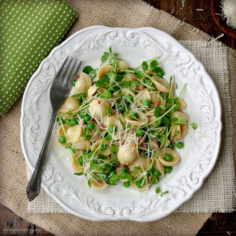Garden Pea And Mint Orecchiette