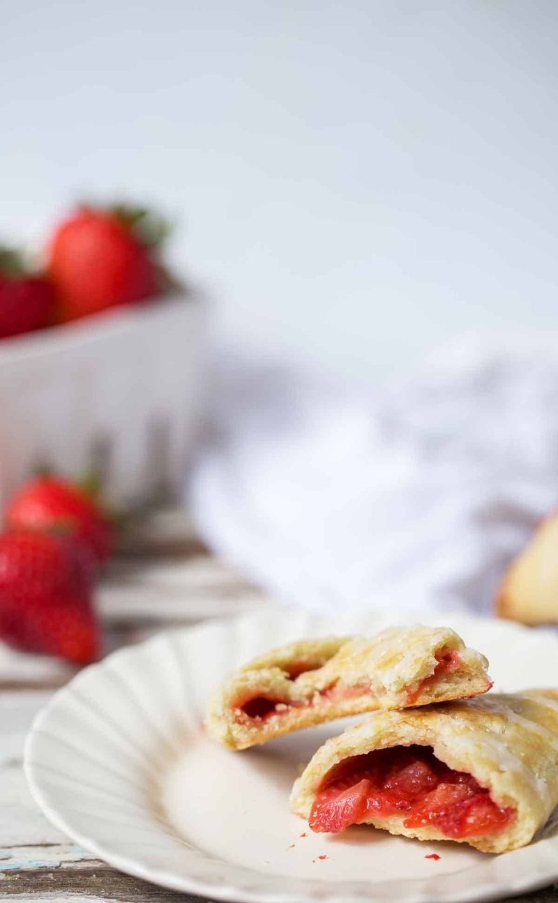 Strawberry Empanadas With Cinnamon Sugar Coating