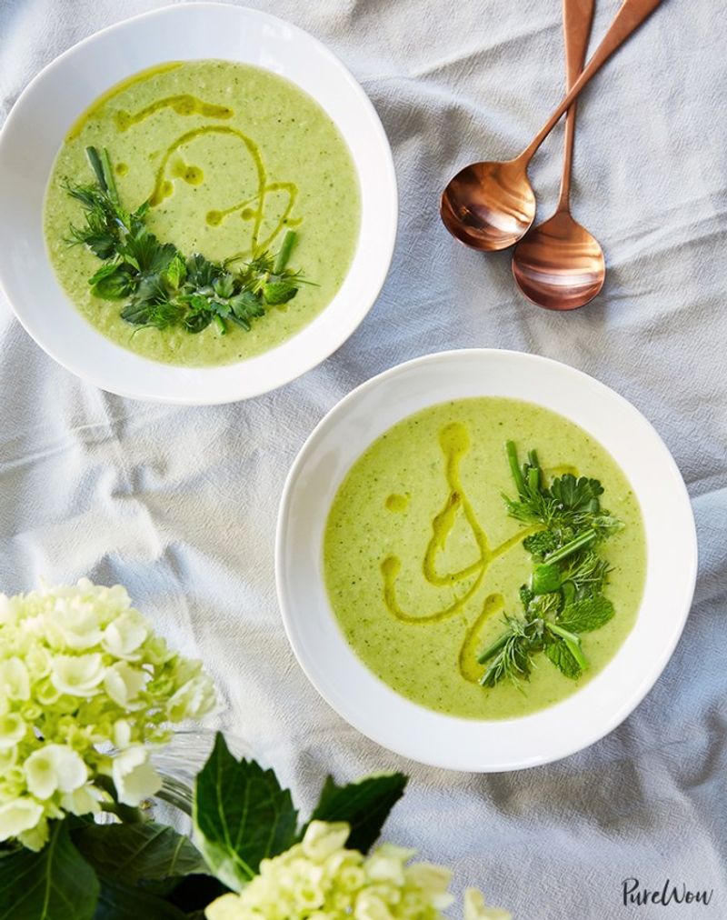 Spring Pea And Mint Soup
