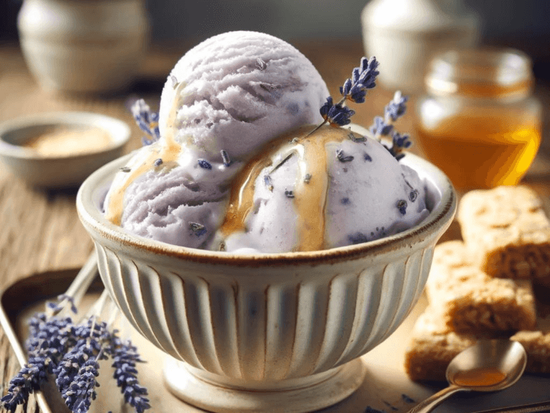 Lavender Honey Ice Cream