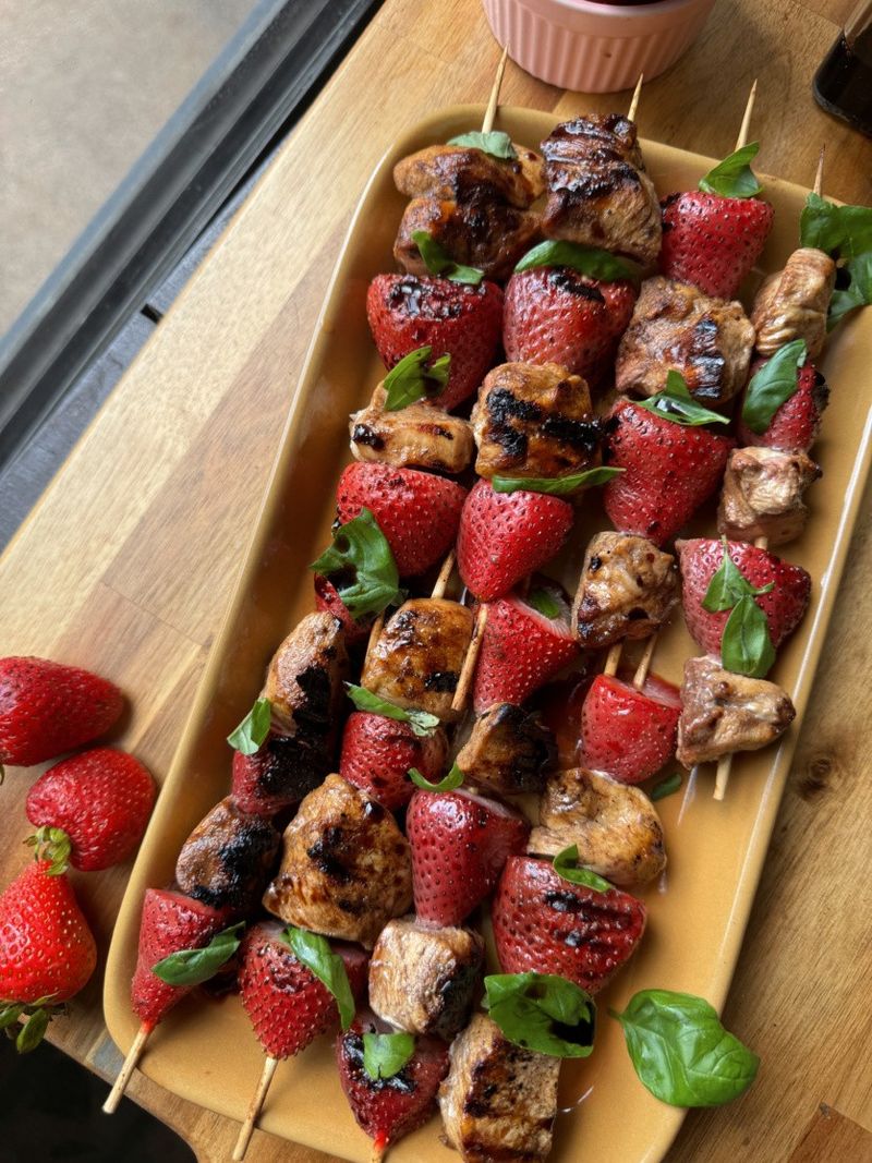 Grilled Strawberry Kebabs