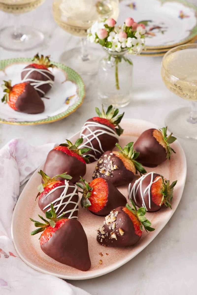 Chocolate-Covered Strawberry Bites