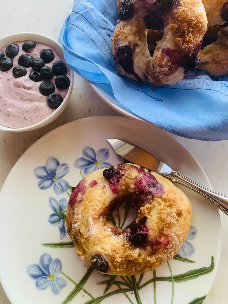 Blueberry Lemon French Toast Bagel