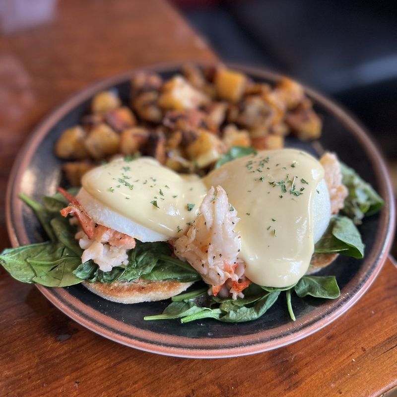 Lobster Benedict With Saffron Hollandaise