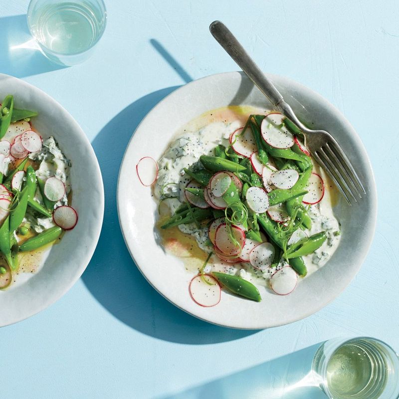 Snap Pea And Radish Crunch Bowl