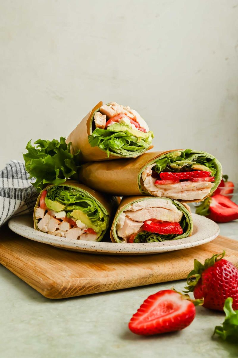 Strawberry Chicken Wraps