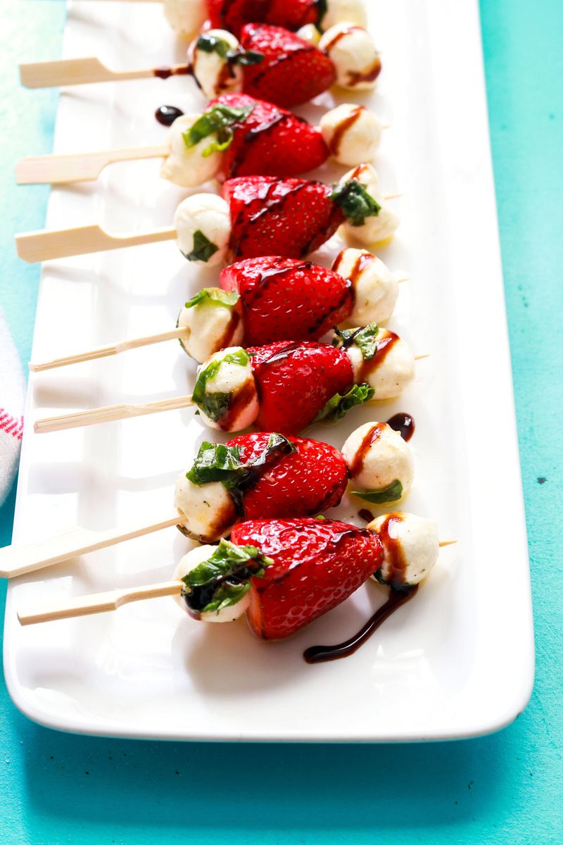 Strawberry Balsamic Skewers