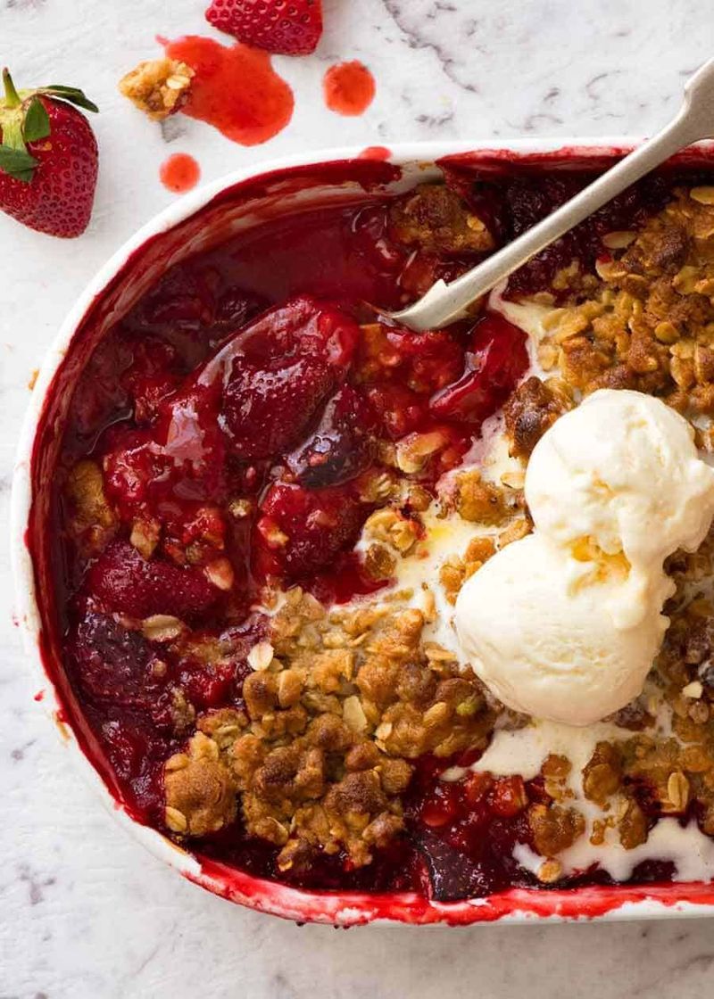 Strawberry Crumble
