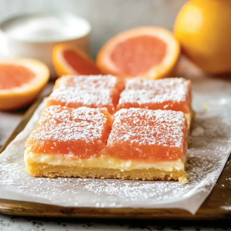 Grapefruit Brûlée Shortbread Bars