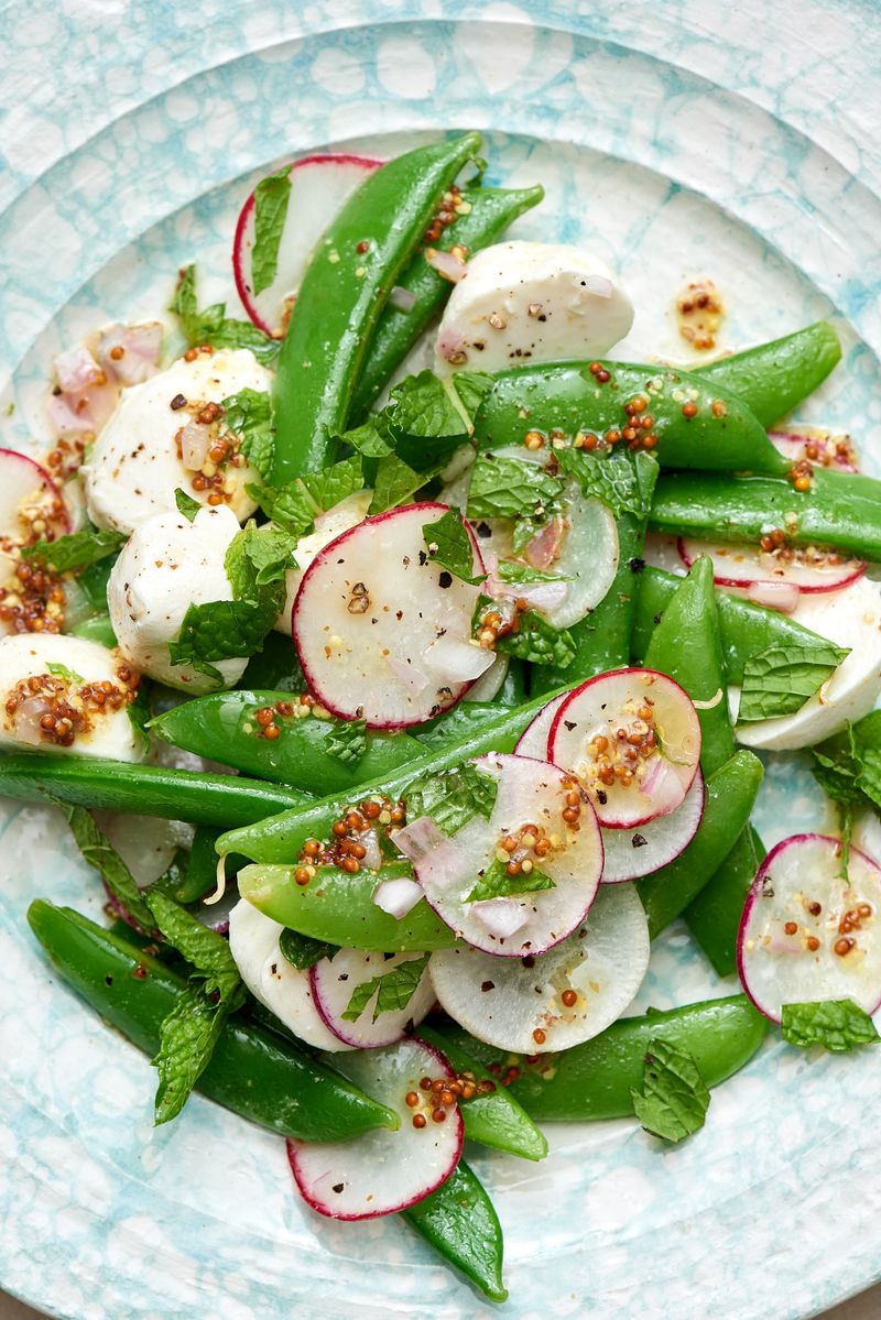 Snap Pea And Mint Salad