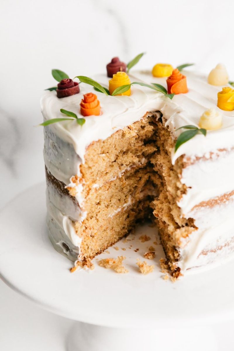 Carrot Cake With Maple Cream Cheese Frosting