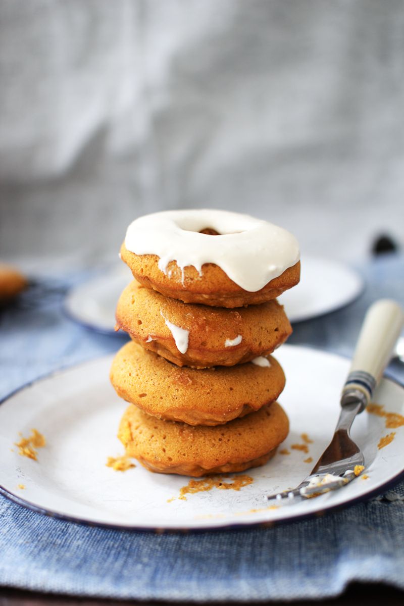 Pumpkin Maple Cream Donuts