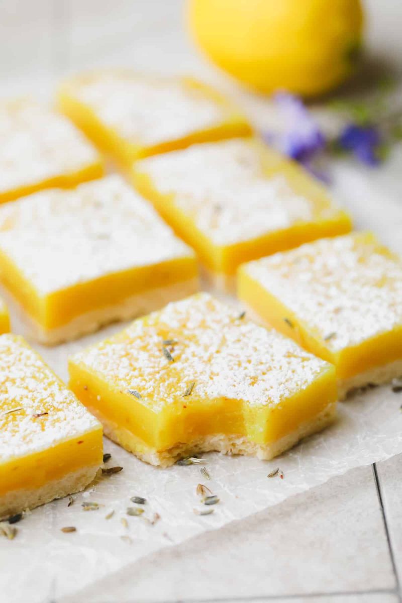 Lemon Lavender Bars