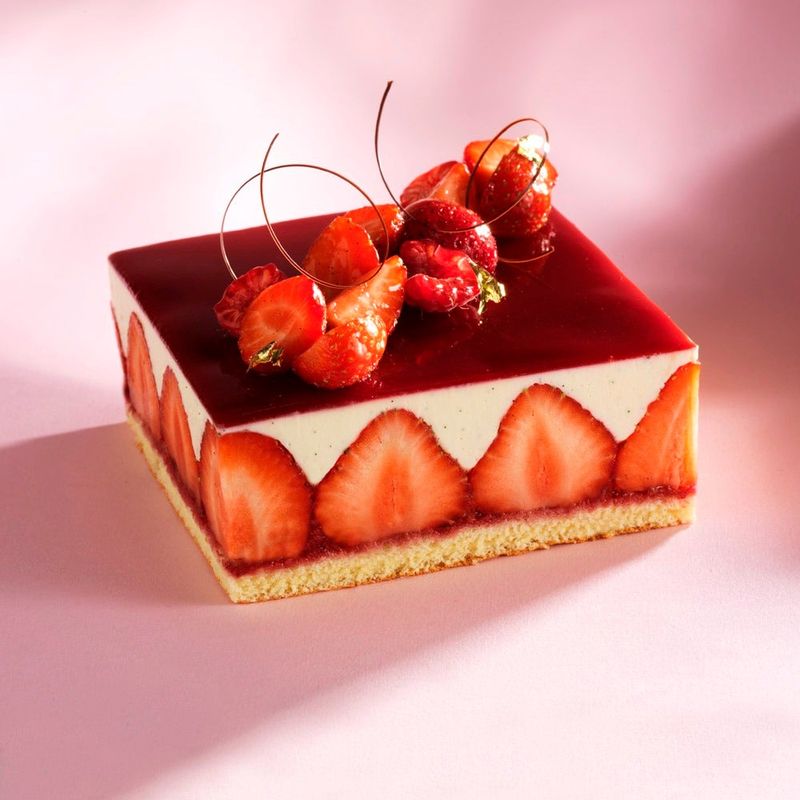 Strawberry Fraisier Cake
