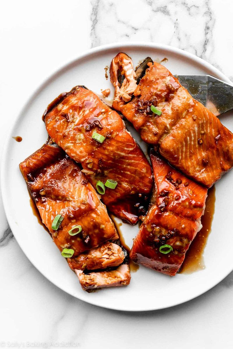 Honey Garlic Glazed Salmon