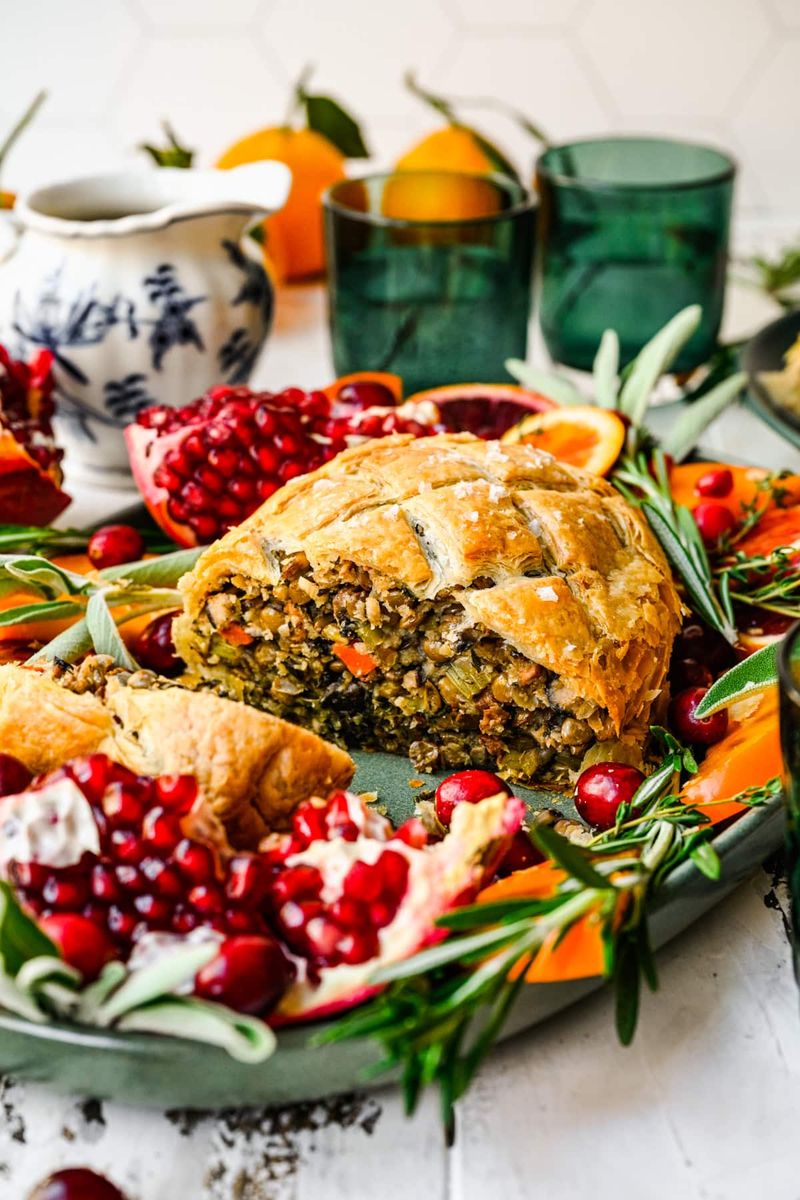 Mushroom And Lentil Wellington
