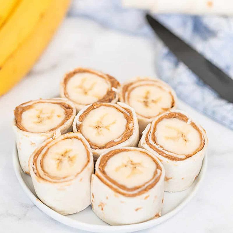 Peanut Butter Banana Sushi Rolls
