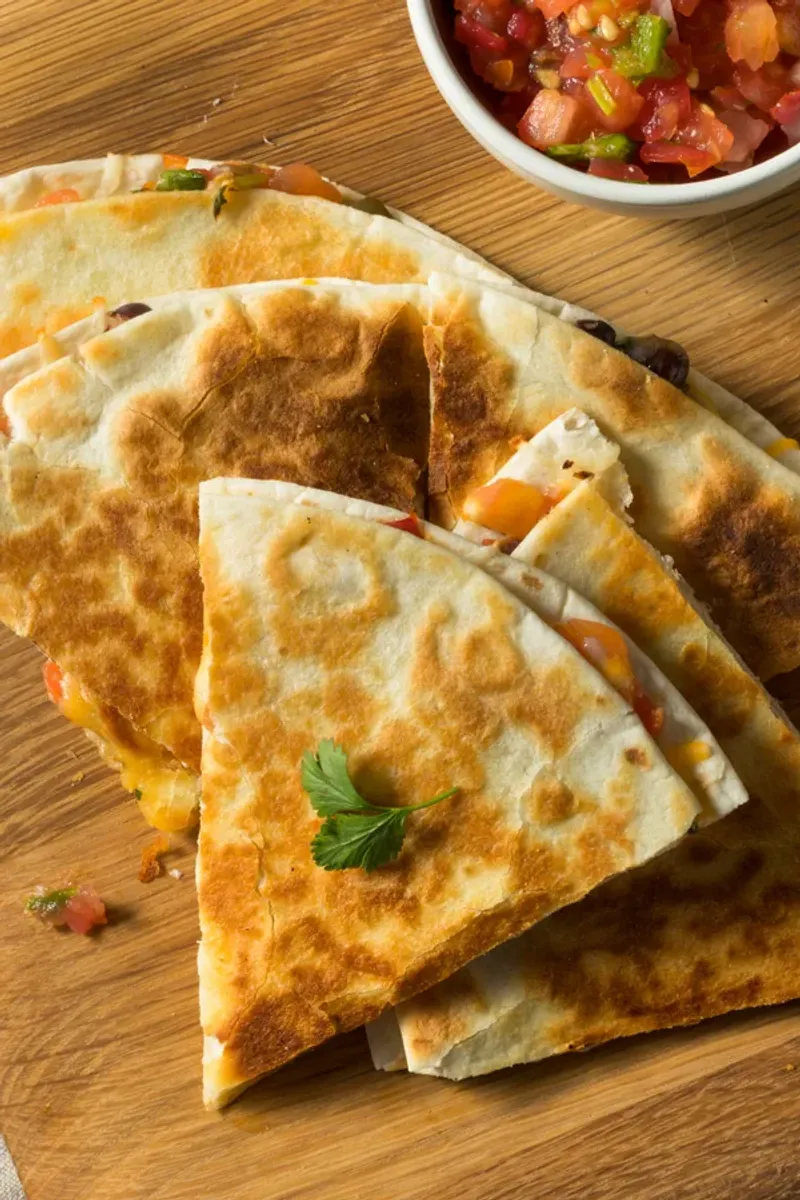 Air Fryer Veggie Quesadilla