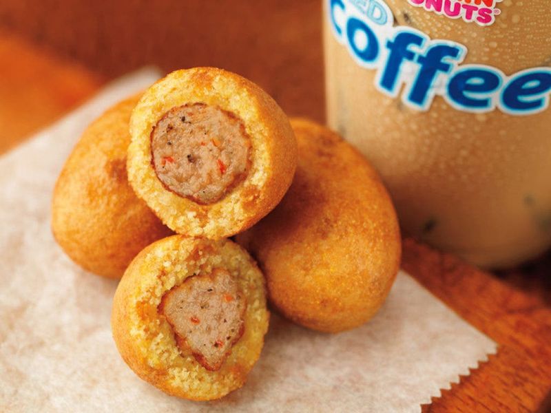 Dunkin's Sausage Pancake Bites