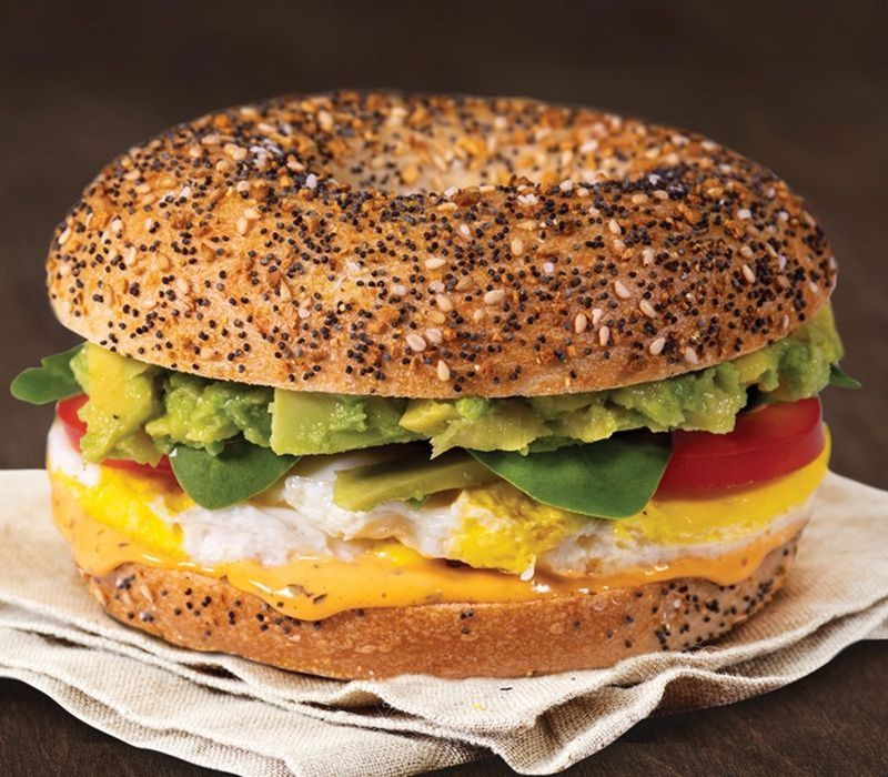 Einstein Bros. Garden Avocado Egg Sandwich