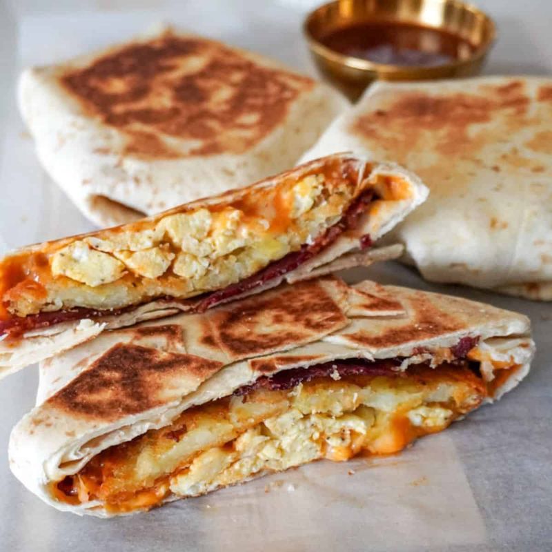 Taco Bell Breakfast Crunchwrap With Bacon