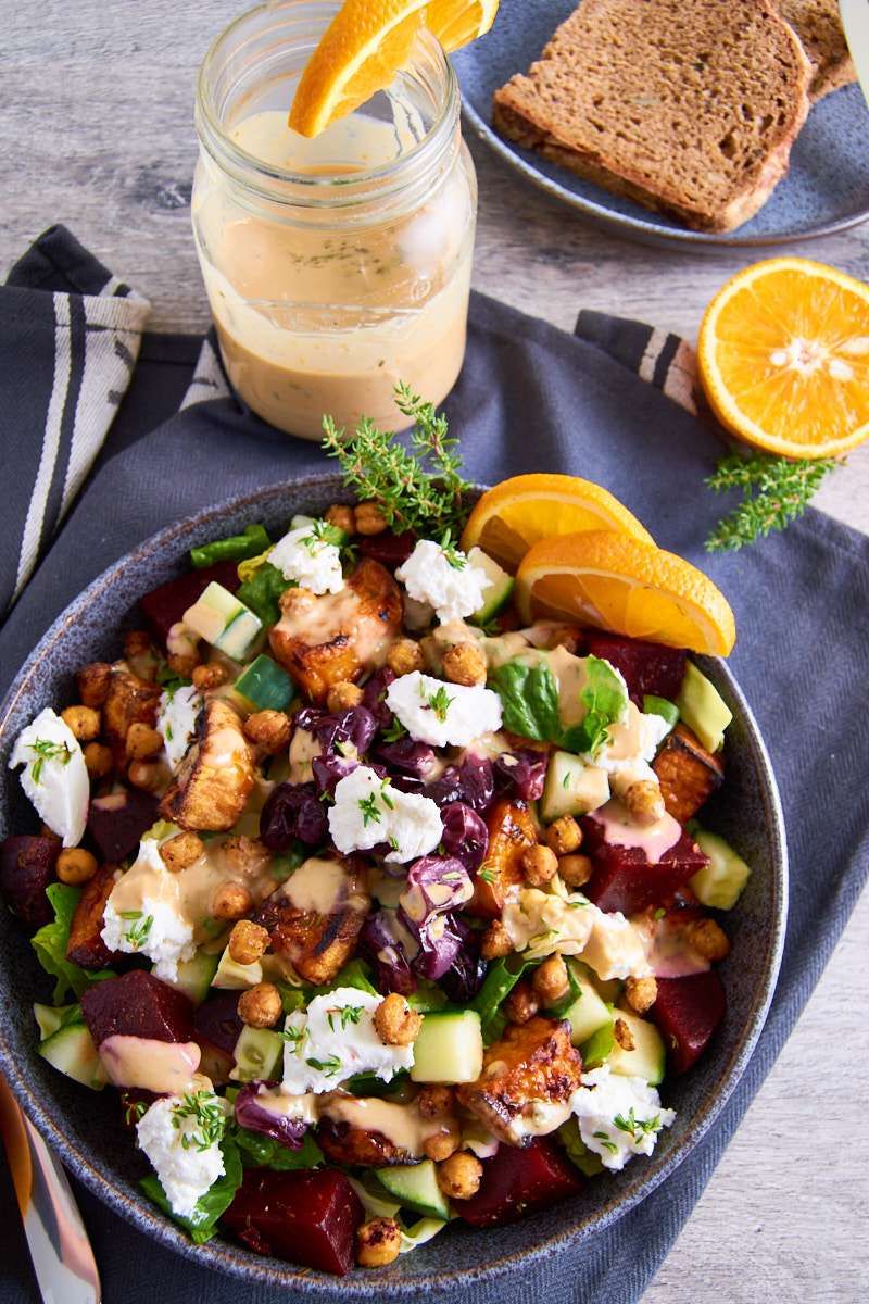 Sweet Potato Grape Pecan Power Bowl
